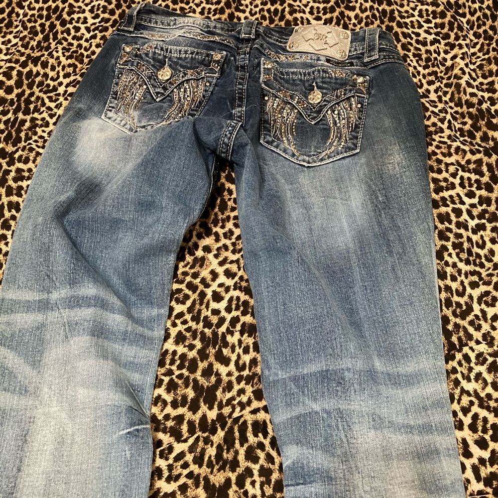 Miss Me Mid-Rise Easy Crop jeans waist 28